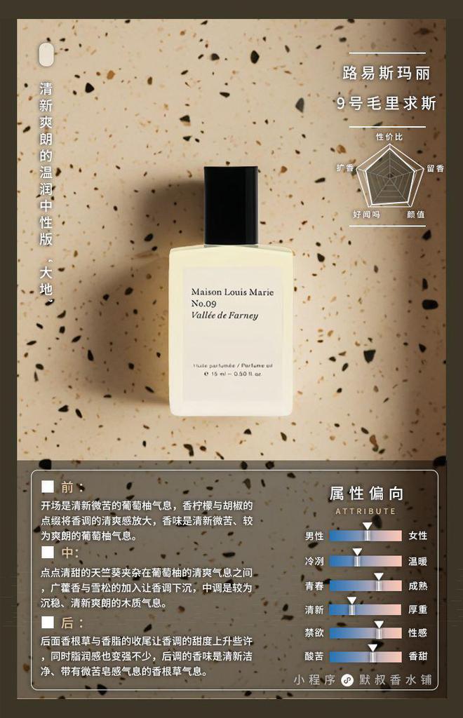 丨路易斯玛丽 9号毛里求斯开元棋牌中性温润版‘大地’(图1)